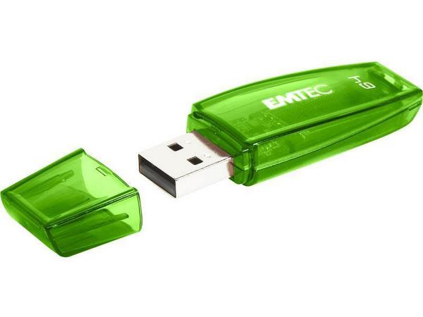 EMTEC Color Mix USB 2.0 muisti, 64GB, vihreä